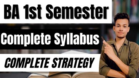 SOL 1st Semester Syllabus BA 1st Semester Syllabus Complete Details