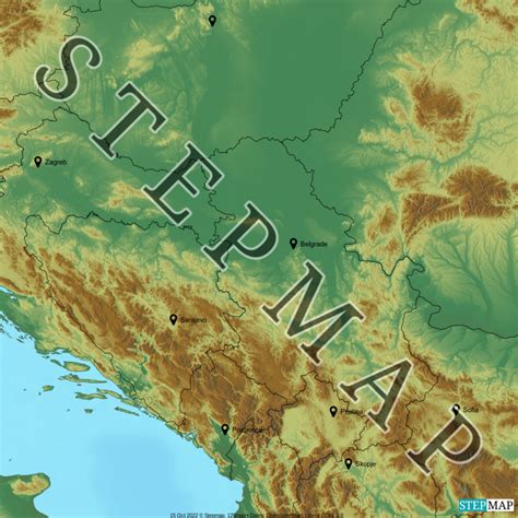 Stepmap Balkan Landkarte F R Welt