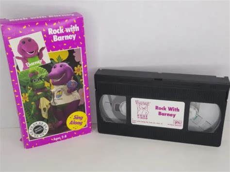 VTG VHS BARNEY & Friends Rock With Barney 1991 Video Tape Sing Along ...