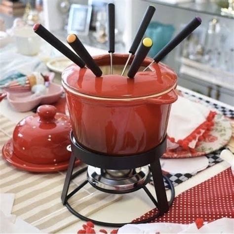 Aparelho De Fondue Panela Cer Mica Bon Gourmet Shopee Brasil