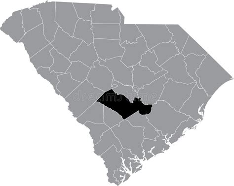 Location Map of the Orangeburg County of South Carolina, USA Stock ...