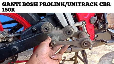 CARA GANTI BOSH PROLINK UNITRACK CBR 150R YouTube