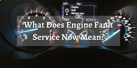 Engine Fault Service Now Ford Focus 2014