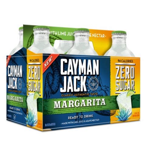 Cayman Jack Zero Sugar Margarita Flavored Hard Beverage Bottles