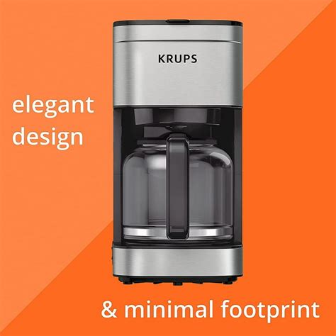 Krups 10 Cup Drip Coffee Maker With Pause And Brew Keep 44 Off