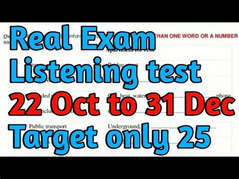 New Difficult Ielts Listening Test 2022 Ielts Listening Test Oct To