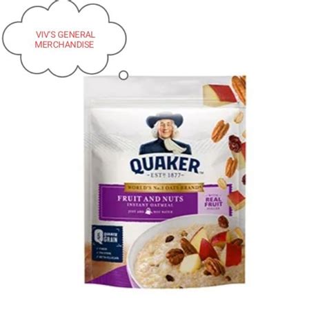 Quaker Instant Oatmeal Fruits And Nuts 350g Lazada PH