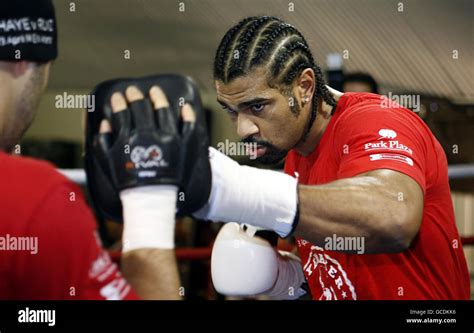 Boxing - David Haye Media Work Out - London. David Haye with trainer ...