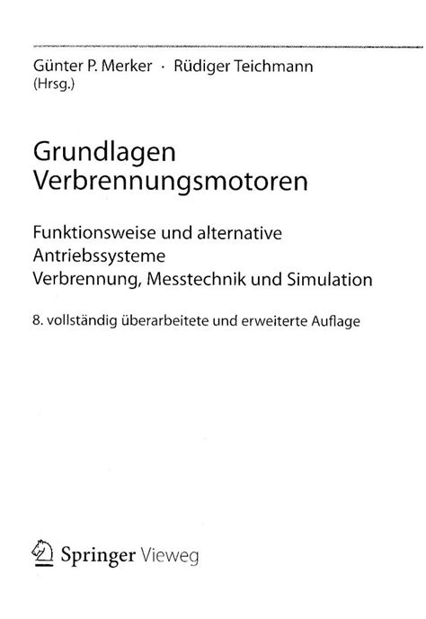 Pdf Grundlagen Verbrennungsmotoren Funktionsweise Und