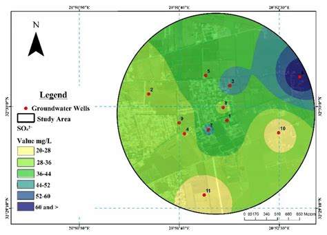 Spatial Distribution Map Of Sulfate Download Scientific Diagram