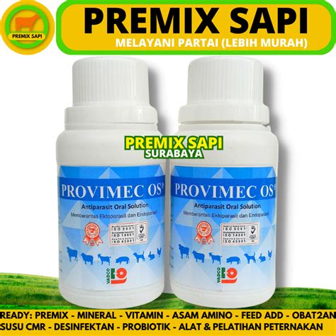 Jual Provimec Os Ml Obat Cacing Gudig Scabies Kutu Gurem Sapi