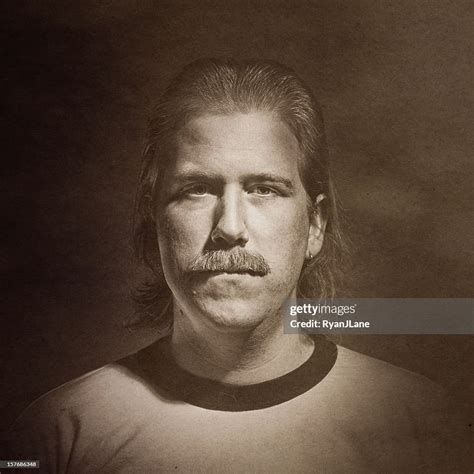 Aged Vintage Mustache Portrait High Res Stock Photo Getty Images