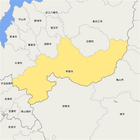 滋賀県甲賀市の地図 Map It マップ・イット