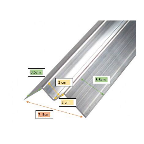 Profil D Angle Alu Int Rieur Pour Bardage Coloris Aluminium Brut