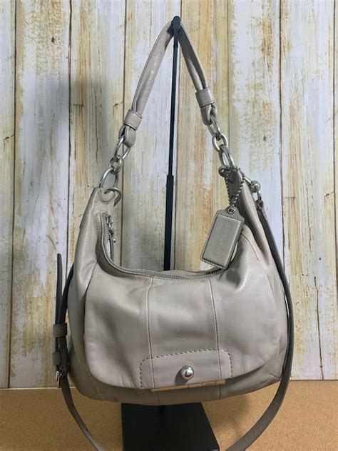 Coach Kristin Convertible Leather Hobo Shoulder Bag Gem