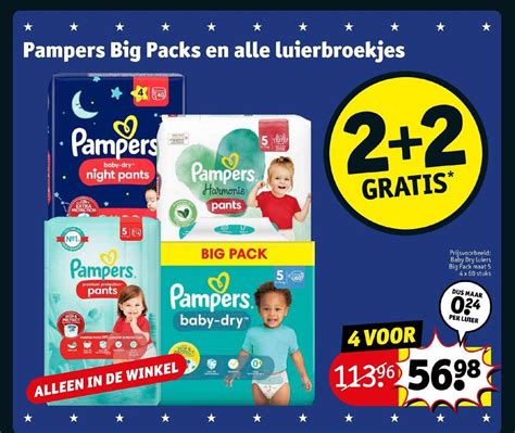 Pampers Big Packs En Alle Luierbroekjes Aanbieding Bij Kruidvat