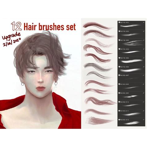 Jual Procreate Brush 12 Hair Brushes Set Shopee Indonesia