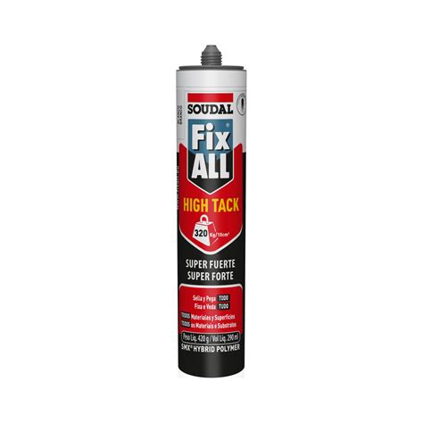 Adhesivo Sellador Fix All High Tack Soudal Ml Blanca Kayco