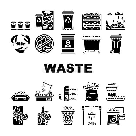 Paper Icons Waste Sorting Stock Illustrations 646 Paper Icons Waste