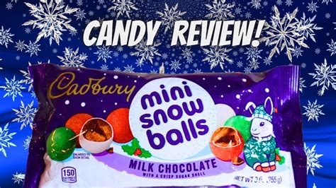 Cadbury Mini Snowballs Milk Chocolate Christmas Candy Youtube