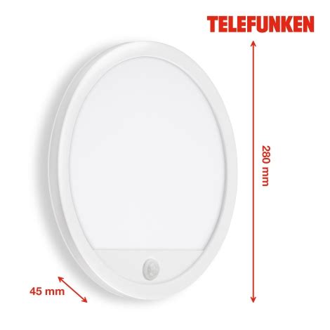 Telefunken 313706TF LED Wandlamp Voor Buiten Met Sensor LED 15W 230V