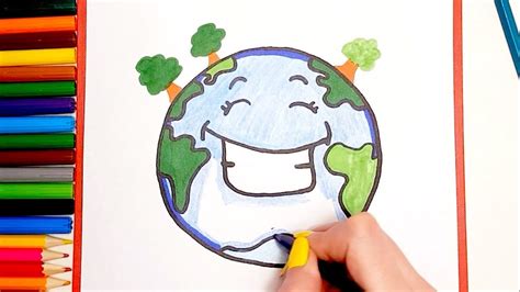 Como Dibujar Planeta Tierra Kawaii Paso A Paso Dibujos Kawaii Faciles