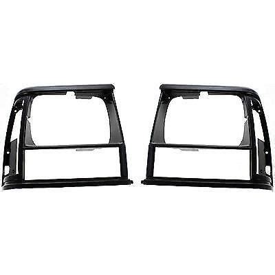 Find New Pack Set Of Headlight Door Bezel Left Right Side Black Lh