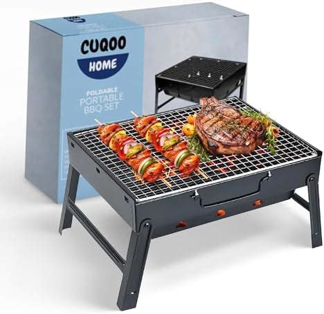 CUQOO Barbecue portable facile à utiliser Barbecue pliable en plein