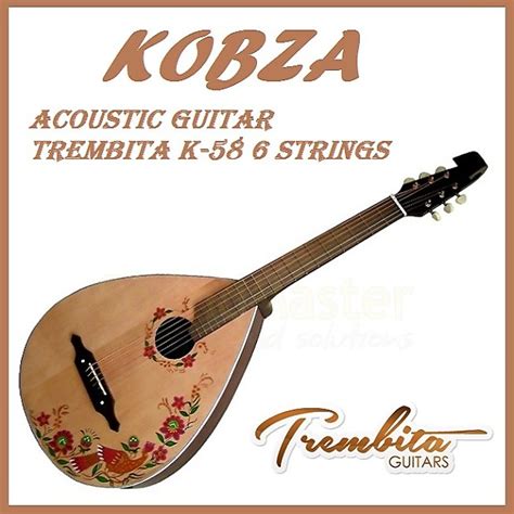 Acoustic Guitar Trembita Kobza K Strings Multicolor Reverb