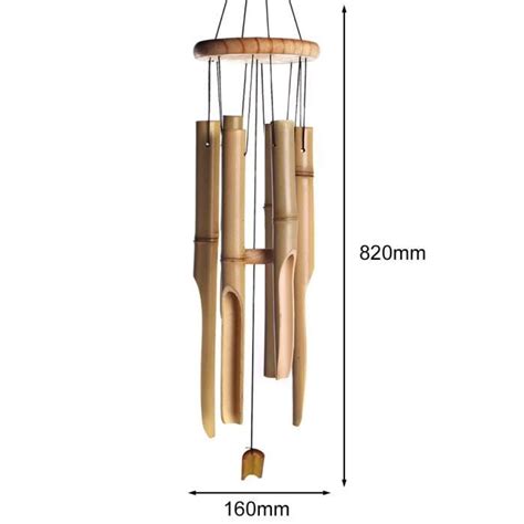 Carillon Vent Carillons Oliens En Bambou Grande Cloche Artisanal En