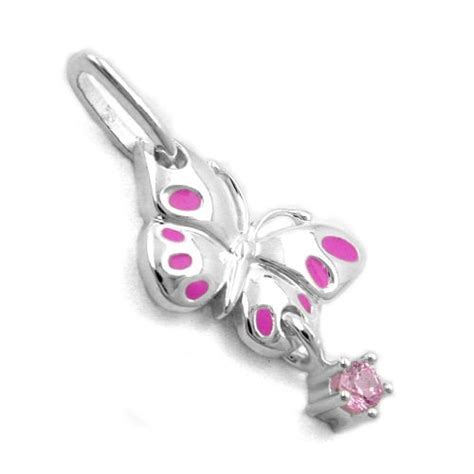 Anh Nger Schmetterling Pink Silber Silberschmuckwelt De