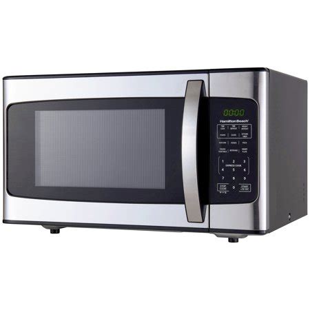 Hamilton Beach 1.1 Cu. Ft. 1000W Stainless Steel Microwave - Walmart.com