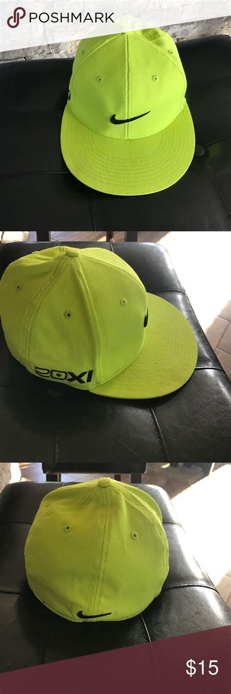 Neon Yellow Nike Golf Flexfit Ml Hat Yellow Nikes Hats Flexfit