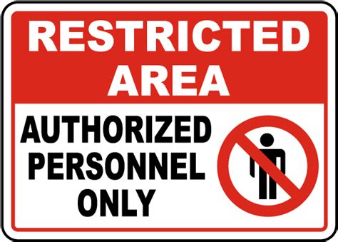 Authorized Personnel Only Sign Printable