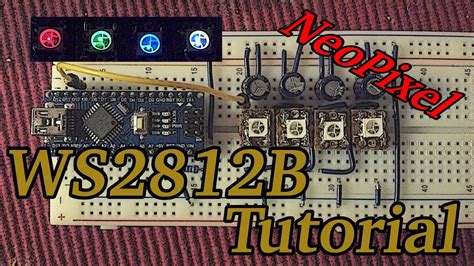 Ws2812 B Neopixel Rgb Led Tutorial Youtube