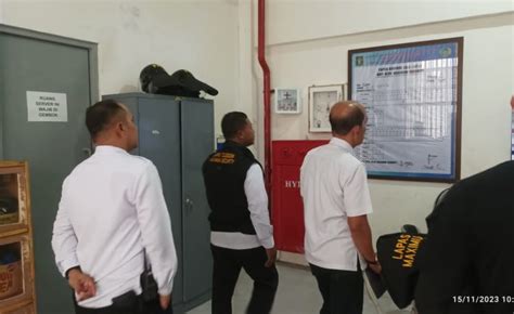 Tim Monev Kanwil Banten Kunjungi Gedung Maximum Security Lapas Cilegon