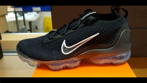 Nike Air VaporMax 2021 FK Black White Metallic Silver Women S Shoe