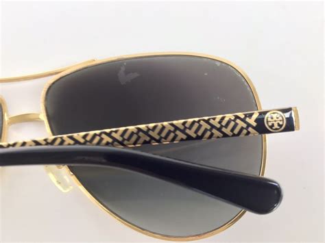 Tory Burch Aviator Gold Metal Logo Sunglasses Eye Glasses Frame Only Ebay