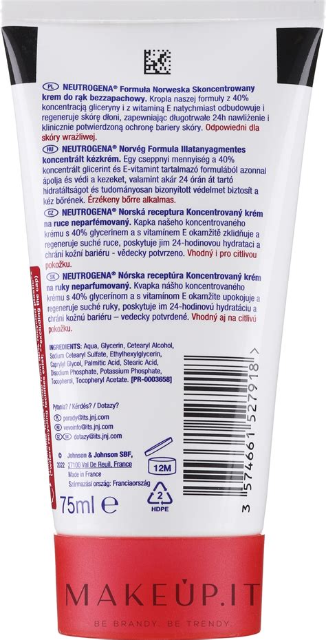 Neutrogena Norwegian Formula Concentrated Unscented Hand Cream Crema