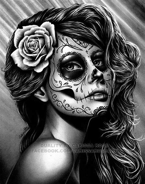 Sugar Skull Woman Drawings At Explore Collection