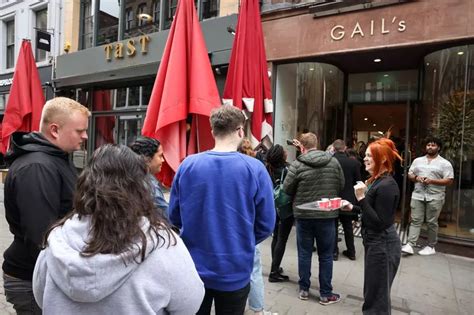 Huge Queues In Manchester As Gail S Bakery Opens Its