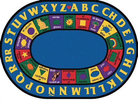 Bilingual Rug Preschool Rugs Classroom Rugs