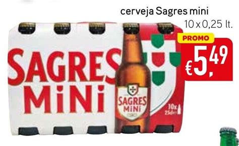 Promoção Cerveja Sagres mini 10x0 25lt em Bolama