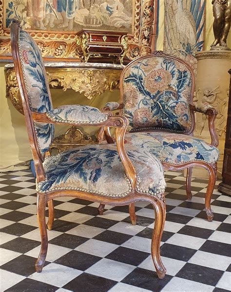 Proantic Paire De Fauteuils Epoque Louis Xv