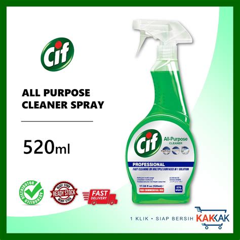 Cif All Purpose Cleaner Spray 520ml Suitable On All Hard Surfaces