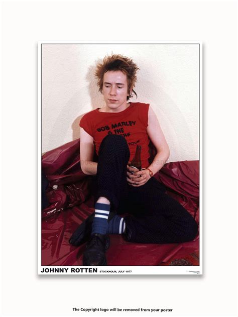 Sex Pistols Johnny Rotten July 1977 Stockholm Poster Etsy