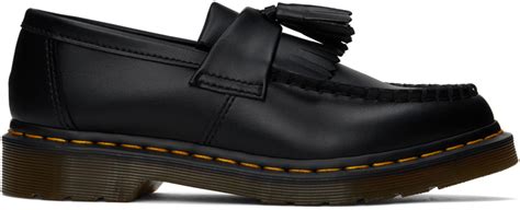 Dr Martens Black Vegan Adrian Felix Tassel Loafers Ssense Canada