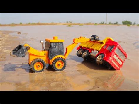 Scania Tipper Accident Biggest River Pulling Out Jcb Cx Dump Truck