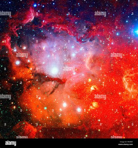 Fiery Nebula in outer space. Elements of this Image Furnished By NASA ...