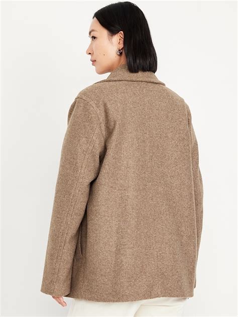 Oversized Double Breasted Pea Coat Old Navy